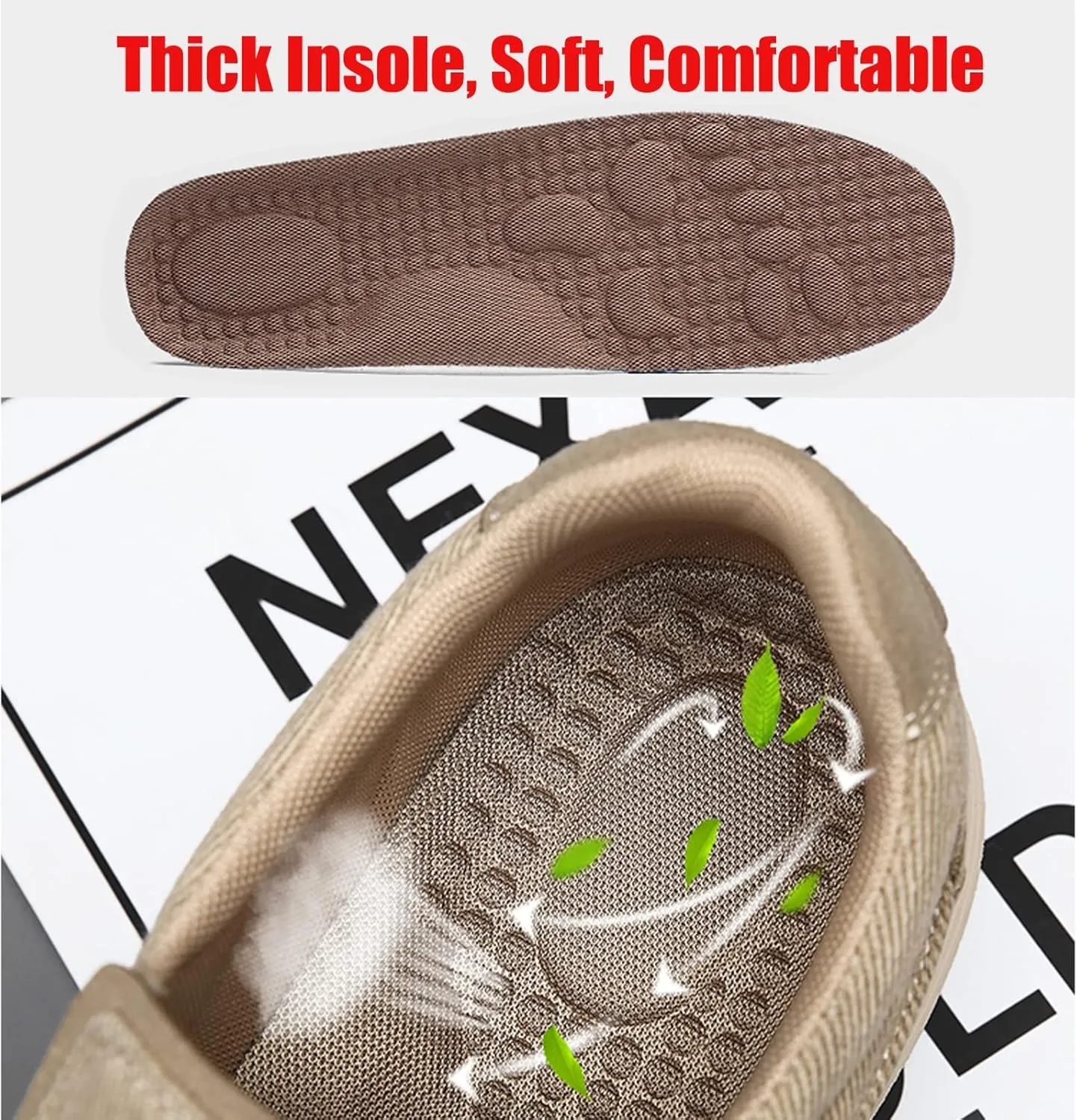 Men's Canvas Slip On Orthopedic Flats Loafers with Elastic Band Causal Fashion Breathable Non Slip Outdoor Walking Shoes Lightweight Comfortable Sneakers Driving Boat Shoes