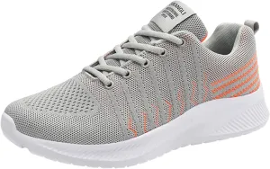 Men's Fashion Sneakers Men Colorblock Mesh Lace Up Casual Shoes Comfortable Breathable Soft Sole