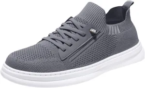 Men's Fashion Versatile Walking Shoes Lightweight Breathable Slip on Running Shoe Soft Flat Soled Elderly Shoes