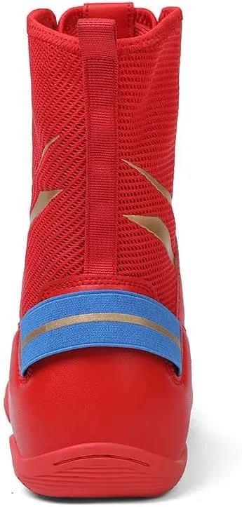 Mens Wrestling Shoes Unisex Breathable Fitness Shoes for Wrestling Boxing Weightlifting Boot Lightweight Bodybuilding Training