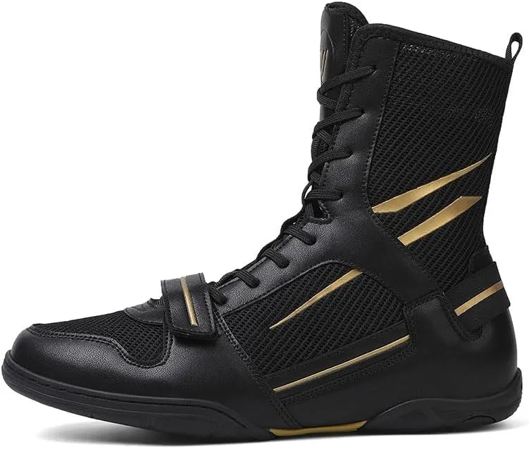 Mens Wrestling Shoes Unisex Breathable Fitness Shoes for Wrestling Boxing Weightlifting Boot Lightweight Bodybuilding Training