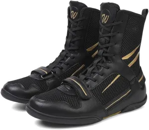Mens Wrestling Shoes Unisex Breathable Fitness Shoes for Wrestling Boxing Weightlifting Boot Lightweight Bodybuilding Training