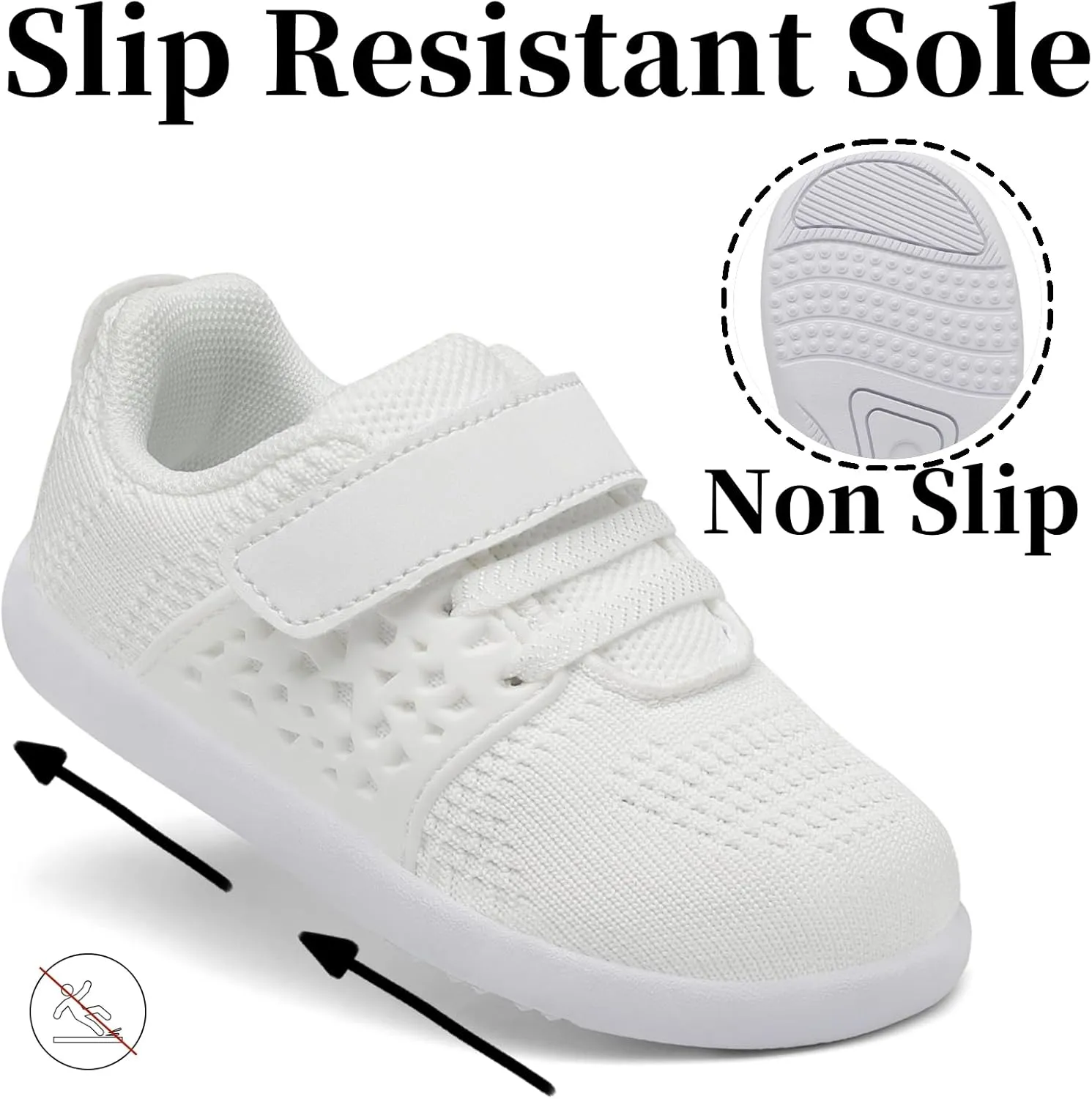 Nihaoya Baby Shoes Girls Boys First Walking Shoes Mesh Lightweight Toddler Cute Sneakers Flexible Sole 0-24 Month 2-3 Years Old