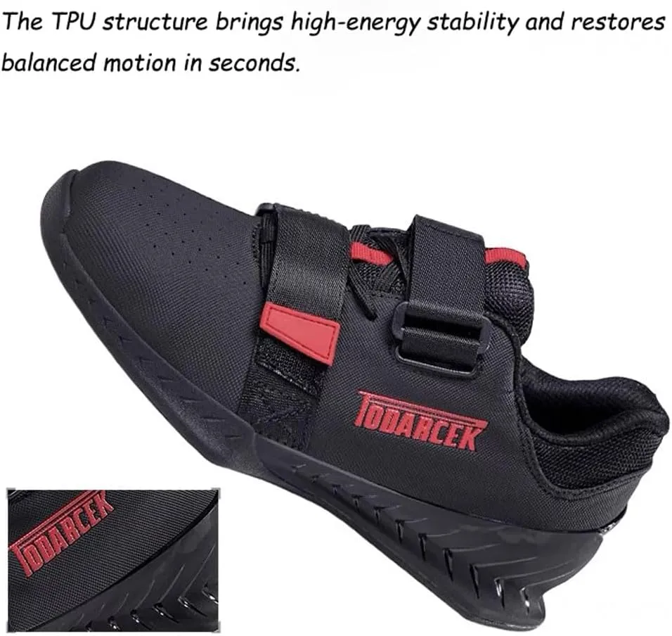 Professional non-slip breathable Weightlifting Shoes Mens adults,Squat Shoes, Deadlift Shoes,Powerlifting & Bodybuilding Shoes Fitness Shoes,for Weight Lifting Hard Pulling & Weight Training,39-45 EU