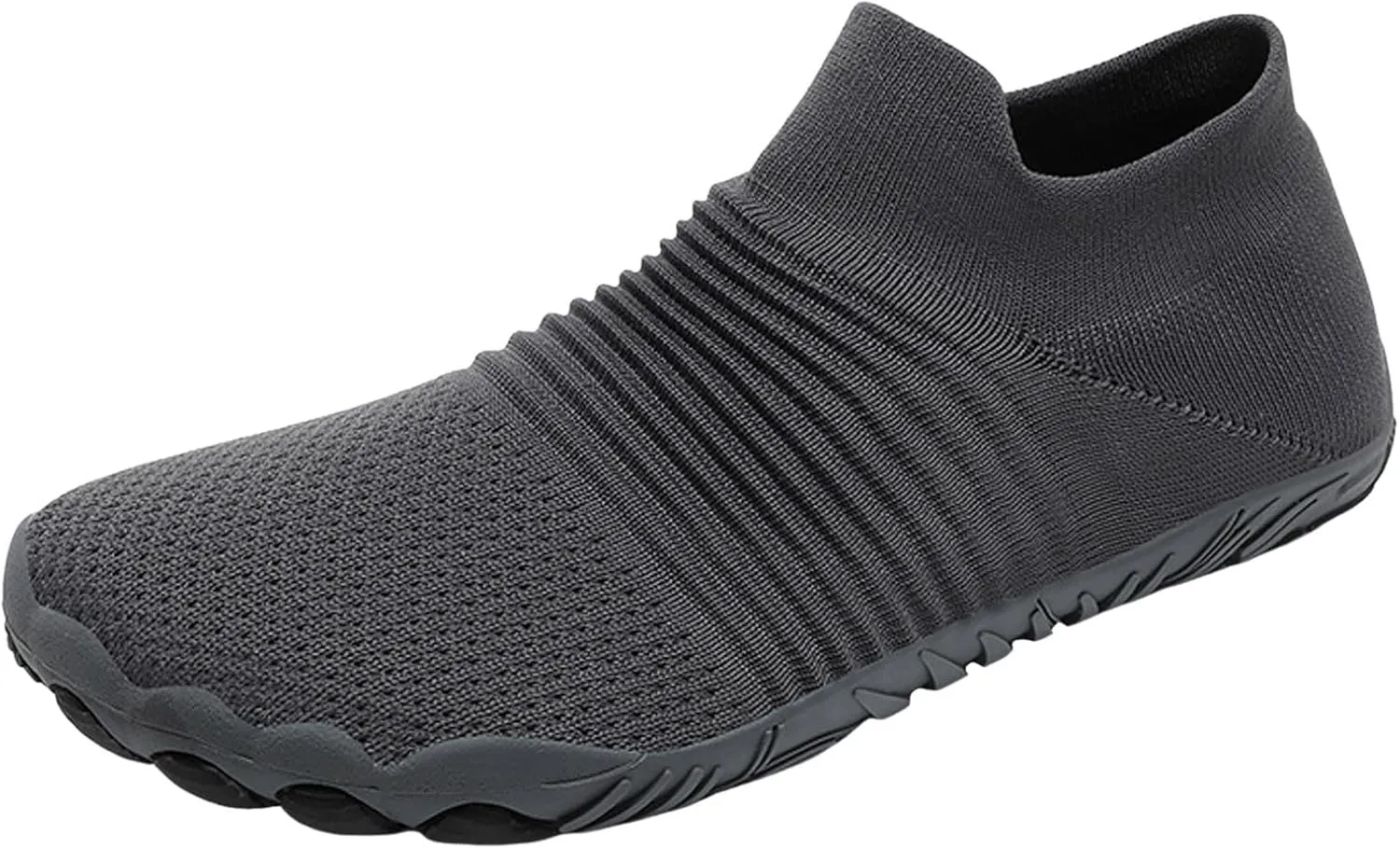 Slip on Walking Shoes Men Comfy Knitted Memory Foam Breathable Mesh Fashion Sneakers Non Slip Travel Jogging Training Gym Shoes Wide Width