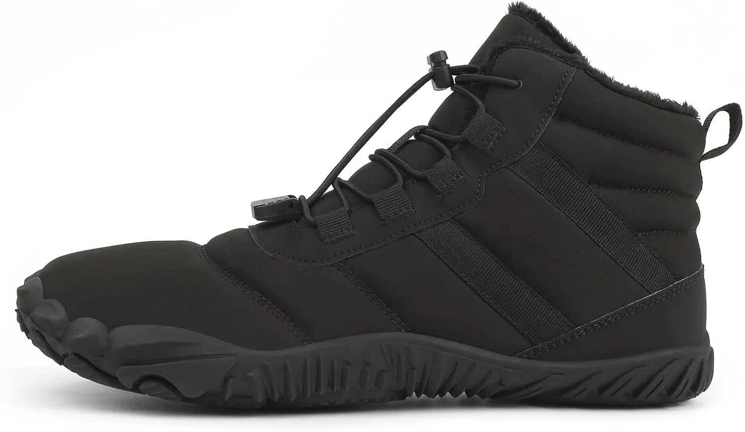 Snow Boots for Men Women Barefoot Shoes Waterproof Wide Toe Box Shoes Winter Cotton Boots Sneakers, Casual Warmth Quilted Outdoor Shoes