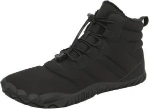 Snow Boots for Men Women Barefoot Shoes Waterproof Wide Toe Box Shoes Winter Cotton Boots Sneakers, Casual Warmth Quilted Outdoor Shoes