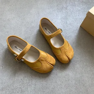 Tabi Shoes Women Mary Janes Ballet Flat - Low Top Split Toe Orthopedic Cute Casual Comfortable Walking Lightweight Female Solid All-Match for Daily Wear Beach Travel Athleisure Standing All Day