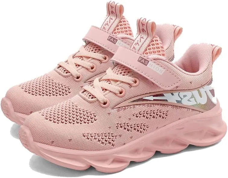 Toddler/Little Kid/Big Kid Girls Sneakers Kids Shoes Unisex Lightweight Breathable Athletic Running Tennis Fitness Shoes