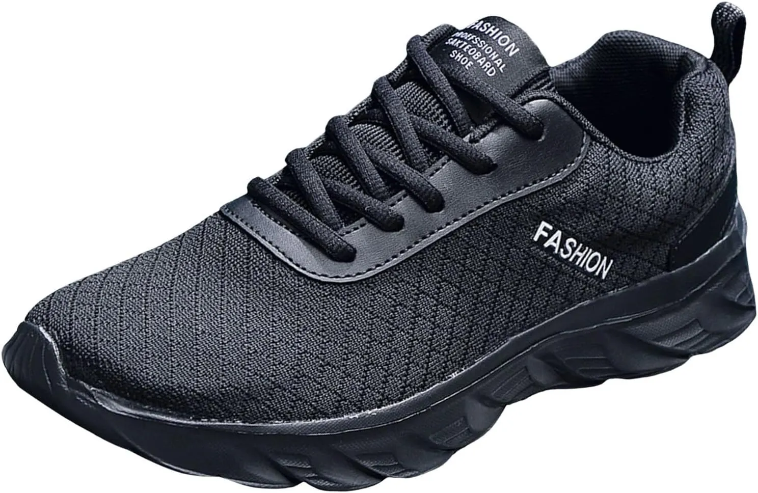 Versatile & Casual Sneaker Men Sports Shoes Fashionable New Pattern Solid Color Simple Mesh Breathable Comfortable Lace