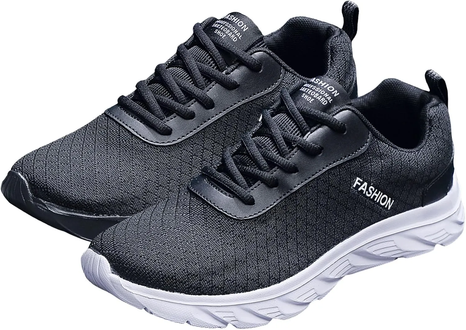 Versatile & Casual Sneaker Men Sports Shoes Fashionable New Pattern Solid Color Simple Mesh Breathable Comfortable Lace