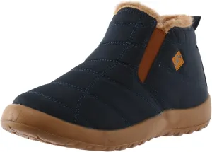Women's Wool Warm Boots Elastic Slip On Snow Boots Lightweight Walking Boots Vintage Womens Snow Boots