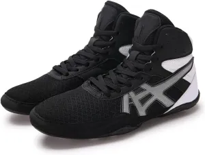 Wrestling Boxing Shoes for Men Pro Fighting Boots and Training Workout Shoes High Top Gym Shoes Breathable Weightlifting Shoes Fitness Shoes