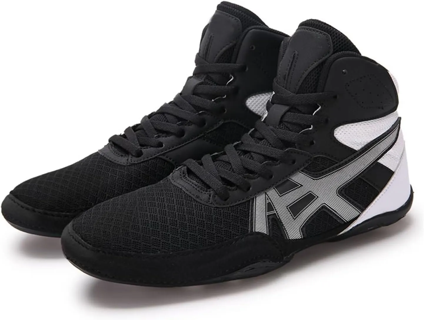 Wrestling Boxing Shoes for Men Pro Fighting Boots and Training Workout Shoes High Top Gym Shoes Breathable Weightlifting Shoes Fitness Shoes