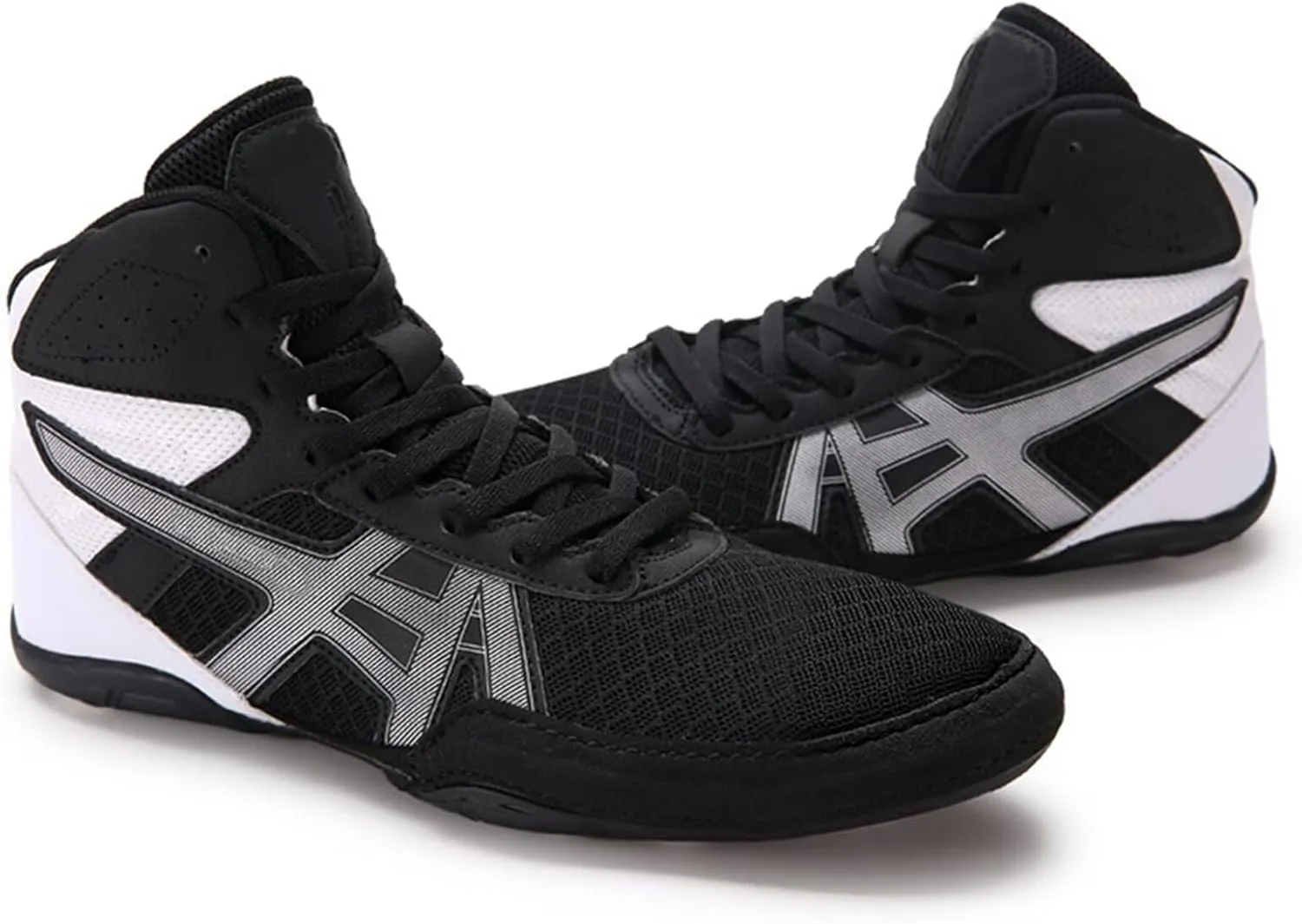 Wrestling Boxing Shoes for Men Pro Fighting Boots and Training Workout Shoes High Top Gym Shoes Breathable Weightlifting Shoes Fitness Shoes